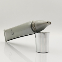 40ml Innovative designed Side By Side Tube for dual chamber double tube Combined into one Plastic Cosmetic Packaging tube