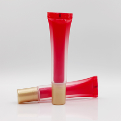 Innovative 20ml 2 in 1 dual chamber tube in tube Empty Plastic Cosmetic Screen Printing Packaging eye cream squeeze tube