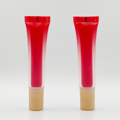Innovative 20ml 2 in 1 dual chamber tube in tube Empty Plastic Cosmetic Screen Printing Packaging eye cream squeeze tube