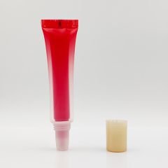 Innovative 20ml 2 in 1 dual chamber tube in tube Empty Plastic Cosmetic Screen Printing Packaging eye cream squeeze tube