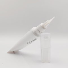 Hot sell 15ml Customized Soft Spatula Cosmetic Plastic lip gloss tube silicon applicator for Nail Polish and Eye Cream Packaging