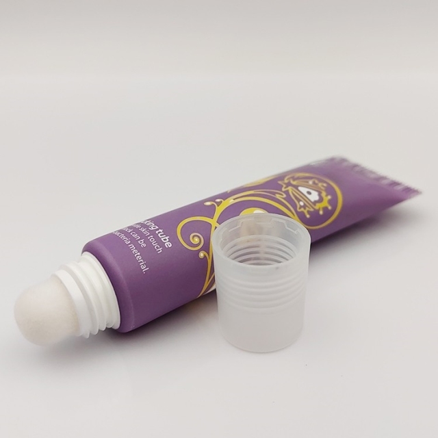 Best selling 20ml Flocking Tip applicator tube soft squeeze screen printing lip gloss tube empty wholesale lip gloss tubes