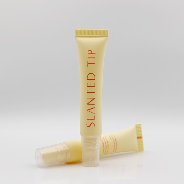 Customized wholesale 10ml lip gloss tube Screen Printing Packaging for Cosmetic empty Plastic Tubes with slanted lip applicator