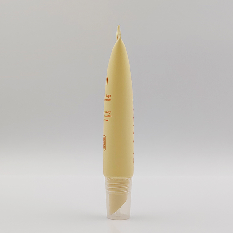 Customized wholesale 10ml lip gloss tube Screen Printing Packaging for Cosmetic empty Plastic Tubes with slanted lip applicator
