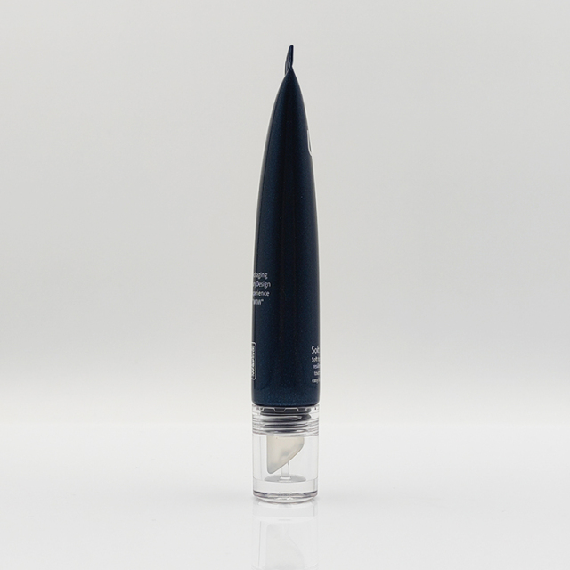20ml Luxury Wholesale PE Clear Slanted Tip Tube Liquid Lipstick Container Customized squeeze cosmetics lipstick lip gloss tube