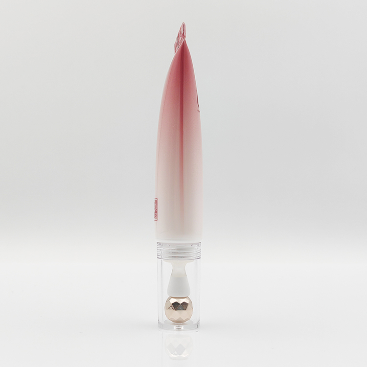 Luxury 5-20ml Diamond-shaped Mental Roller Ball Tube packaging with alloy metal massage applicator
