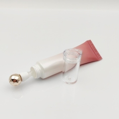 Luxury 5-20ml Diamond-shaped Mental Roller Ball Tube packaging with alloy metal massage applicator