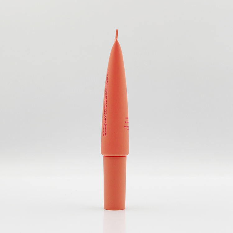 Best selling 15ml Eyebrow Pencil Brush Tube with brush applicator soft squeeze screen printing lip gloss spoolie brush with