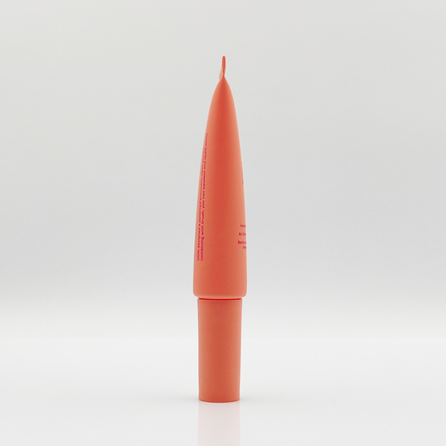 Best selling 15ml Eyebrow Pencil Brush Tube with brush applicator soft squeeze screen printing lip gloss spoolie brush with