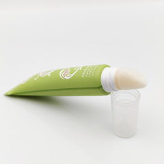 15ml Slanted Flocking Tip applicator tube soft squeeze screen printing label custom lip gloss squeeze tubes with logo