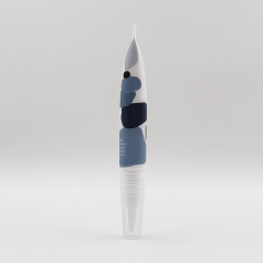 Stylish 20ml PBT brush applicator tube soft squeeze screen printing for eyebrow gel cosmetic container pen lip gloss tubes
