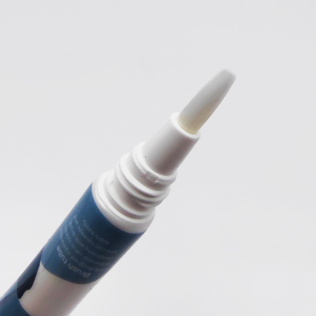 Stylish 20ml PBT brush applicator tube soft squeeze screen printing for eyebrow gel cosmetic container pen lip gloss tubes