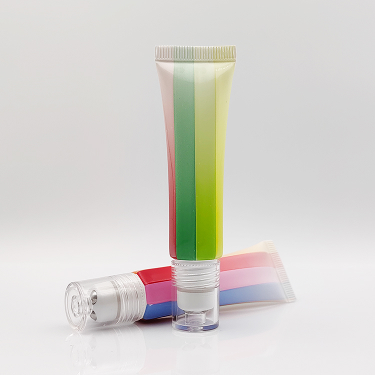 High-end eye cream massage tube 20ml ball cosmetic 3 Metal Bead Roller Balls Octagonal cosmet Tube eye serum Packaging