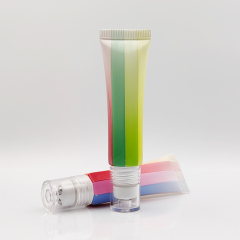 High-end eye cream massage tube 20ml ball cosmetic 3 Metal Bead Roller Balls Octagonal cosmet Tube eye serum Packaging
