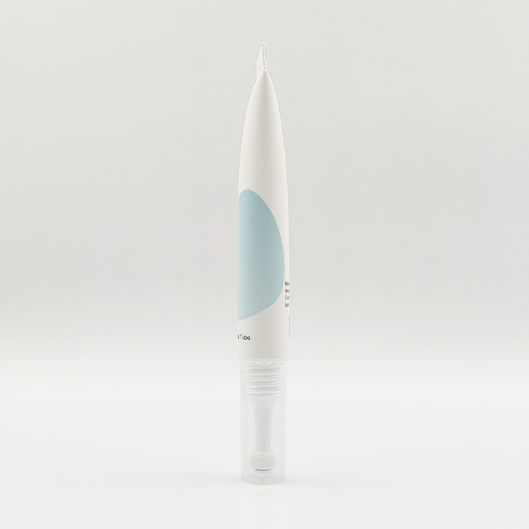 Hot sell 10ml Spot Tip Tube with Mental Roller ball Packaging with Single Steel Ball for eye cream ointment massage hot tube
