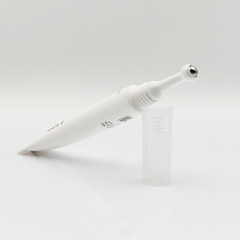 Hot sell 10ml Spot Tip Tube with Mental Roller ball Packaging with Single Steel Ball for eye cream ointment massage hot tube