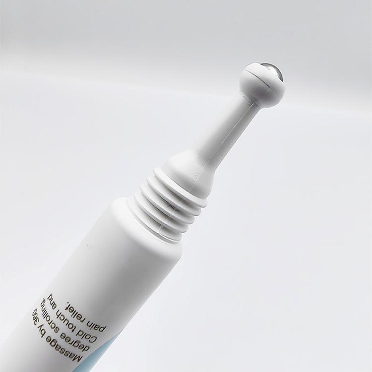 Hot sell 10ml Spot Tip Tube with Mental Roller ball Packaging with Single Steel Ball for eye cream ointment massage hot tube