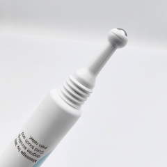 Hot sell 10ml Spot Tip Tube with Mental Roller ball Packaging with Single Steel Ball for eye cream ointment massage hot tube