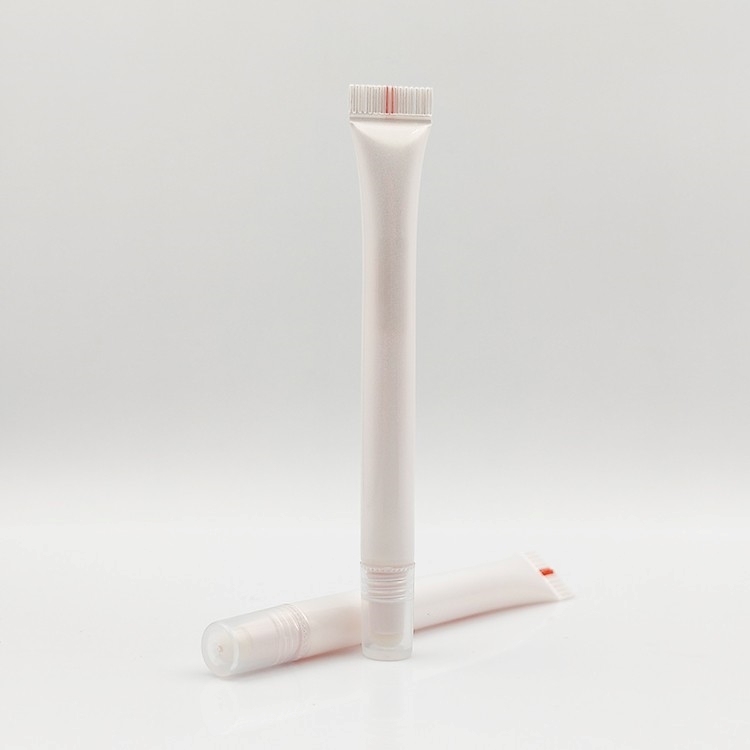 2ml Flocking Tip Tube lip gloss container cosmetic packaging hot stamping liquid concealer sponge applicator cosmetic tube D10 Diameter supper thin tube
