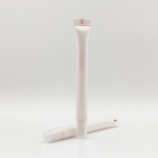 2ml Flocking Tip Tube lip gloss container cosmetic packaging hot stamping liquid concealer sponge applicator cosmetic tube D10 Diameter supper thin tube