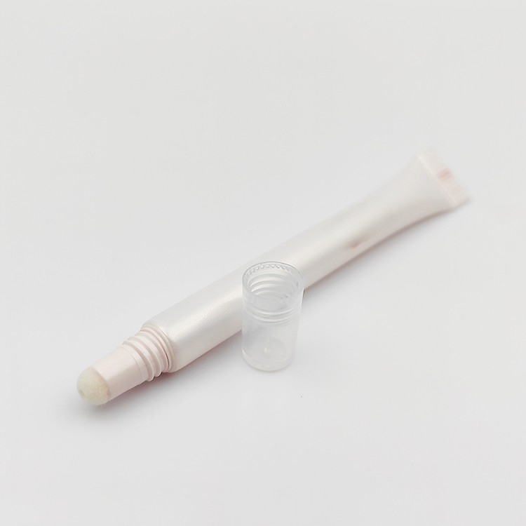 2ml Flocking Tip Tube lip gloss container cosmetic packaging hot stamping liquid concealer sponge applicator cosmetic tube D10 Diameter supper thin tube