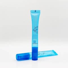 Stylish 10ml Slanted Tip tube soft squeeze screen printing lipstick tubes with customized logo mini lip gloss samples tubes