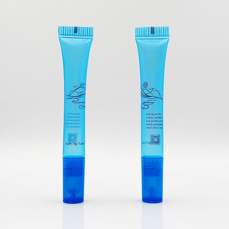Stylish 10ml Slanted Tip tube soft squeeze screen printing lipstick tubes with customized logo mini lip gloss samples tubes