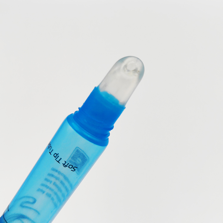 Stylish 10ml Slanted Tip tube soft squeeze screen printing lipstick tubes with customized logo mini lip gloss samples tubes