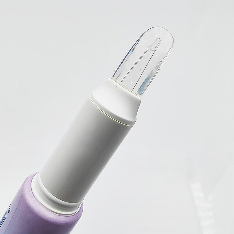 Customized 15ml Soft Spatula Cosmetic Plastic packing Tube lip gloss nail polish tube with silicone brush applicator