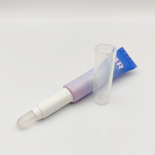 10ml Customized OEM Slanted Tip Tube Wholesale Screen Printing Plastic Empty lip gloss tubes with custom packaging