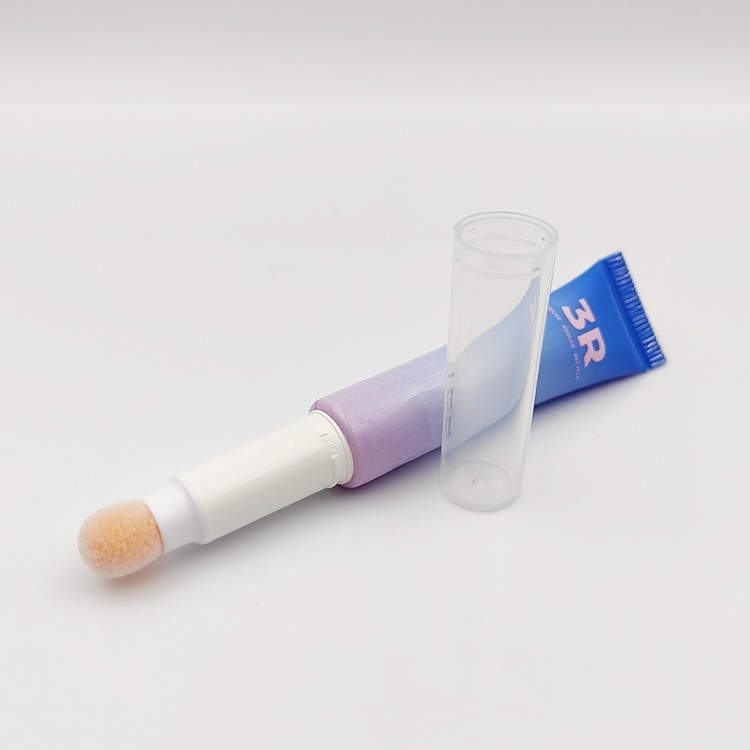 10ml cute Stylish Flocking Applicator Tip Tube wholesale empty lip gloss squeeze tubes with Custom Logo for liquid concealer
