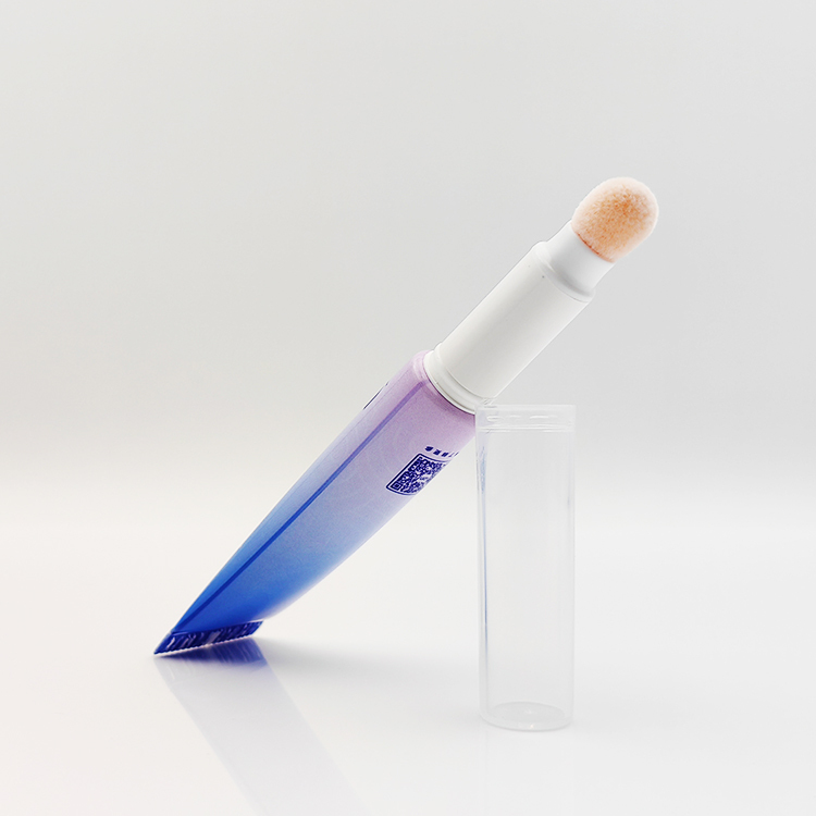 10ml cute Stylish Flocking Applicator Tip Tube wholesale empty lip gloss squeeze tubes with Custom Logo for liquid concealer