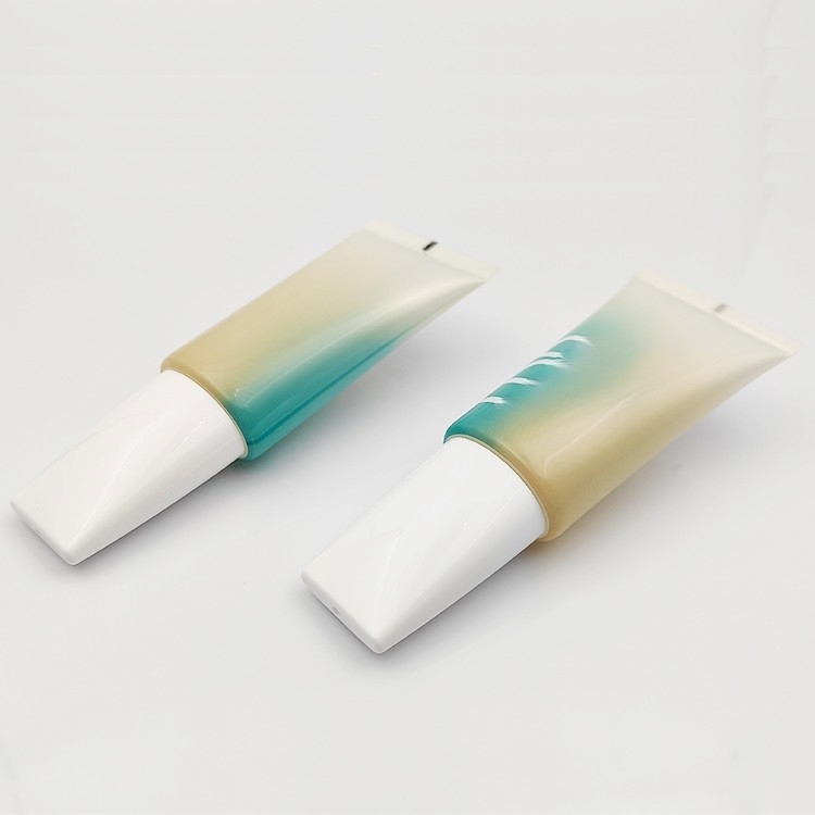 Wholesale 20ml-120ml Empty Soft Spatula Tube with silicone applicator packaging eye cream face mask tube Screen Printing