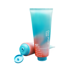 250ml One Piece Tube Empty Plastic Cosmetic Screen Printing Packaging lotion squeeze tube cosmetic soft tube for shampoo