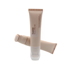 Luxury Sponge massage rolling Tube with Custom Logo Screen Printing packaging 30ml liquid foundation tube with sponge applicator