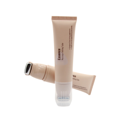 50ml Stylish tube packaging with alloy metal massage applicator with Custom Logo and Screen Printing for face neck lotion serum