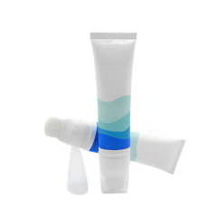 30ml Empty Plastic Cosmetic packaging brush head tube Screen Printing face mask liquid foundation concealer squeeze soft tube