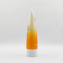 Newly Designed 2 in 1 dual chamber cosmetics Tube in Tube Soft Plastic Packaging Cream Squeeze Container for sunscreen lotion