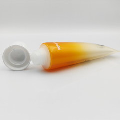 Newly Designed 2 in 1 dual chamber cosmetics Tube in Tube Soft Plastic Packaging Cream Squeeze Container for sunscreen lotion