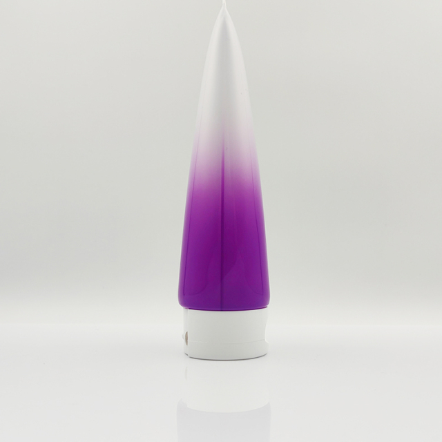 Newly designed 200ml 2 in 1 tube Empty Plastic dual chamber cosmetic tube Packaging lotion squeeze soft screen printing tube