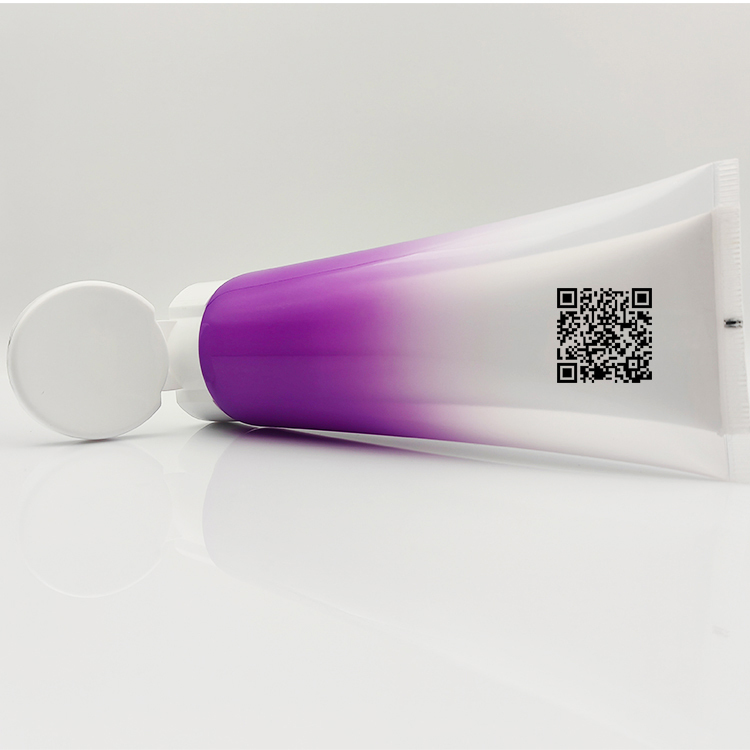 Newly designed 200ml 2 in 1 tube Empty Plastic dual chamber cosmetic tube Packaging lotion squeeze soft screen printing tube