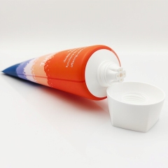 200ml Round Empty Soft Plastic Squeeze Cream Tube in Tube for Innovative Cosmetic body lotion Packaging