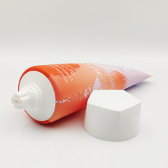 200ml Round Empty Soft Plastic Squeeze Cream Tube in Tube for Innovative Cosmetic body lotion Packaging