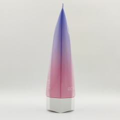 Unique Designed 250ml Empty Soft Tube With top screw cap octagonal cover hand cream packaging for shower gel and body lotion