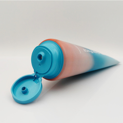 250ml One Piece Tube Empty Plastic Cosmetic Screen Printing Packaging lotion squeeze tube cosmetic soft tube for shampoo