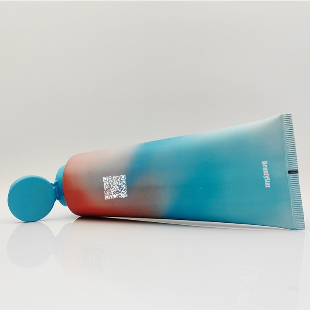 250ml One Piece Tube Empty Plastic Cosmetic Screen Printing Packaging lotion squeeze tube cosmetic soft tube for shampoo