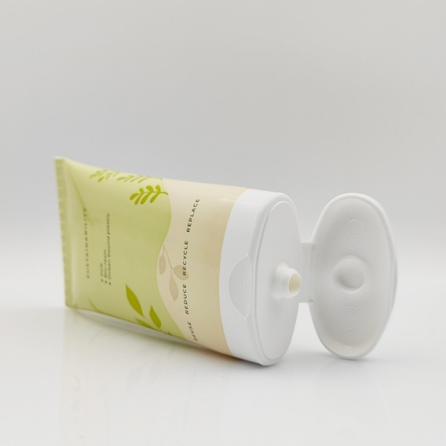 Innovative Eco-friendly Mono-material 100ml One Piece Tube Empty ultra flat cosmetic plastic tube sunscreen packaging