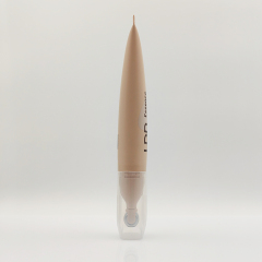 50ml Stylish tube packaging with alloy metal massage applicator with Custom Logo and Screen Printing for face neck lotion serum