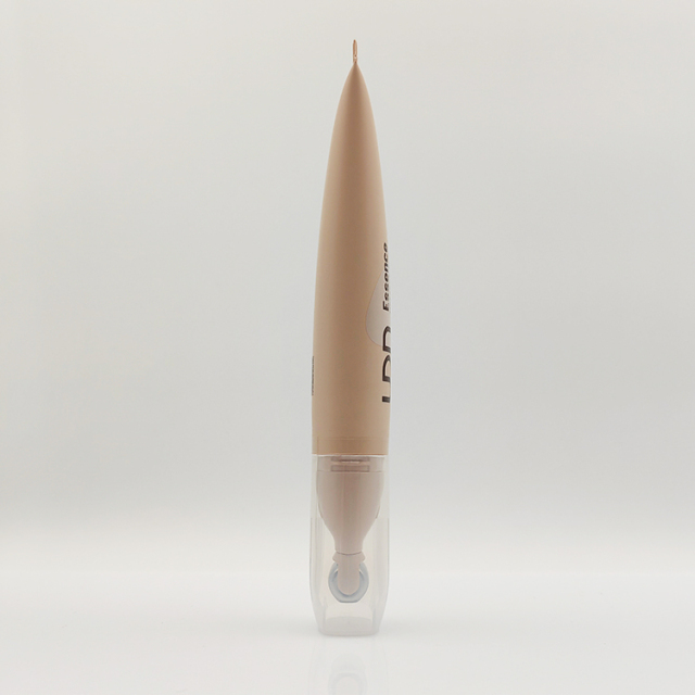 50ml Stylish tube packaging with alloy metal massage applicator with Custom Logo and Screen Printing for face neck lotion serum