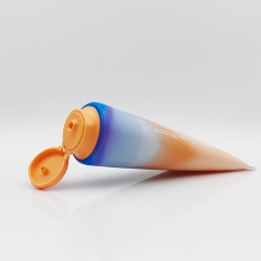 Mono-material 100ml squeeze plastic packaging with flip cap One Piece cosmetic lotion Tube Empty hand cream container